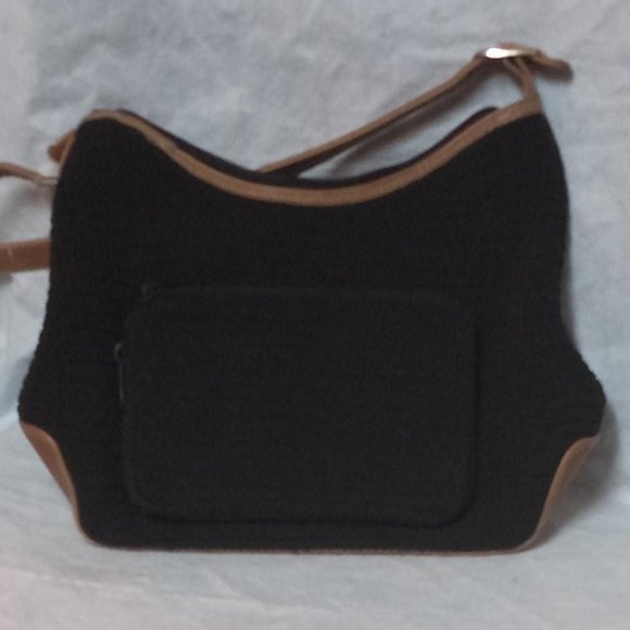 Purse, Frankie & Johnnie , woman's purse,crossbody, Black and tan , - Picture 7 of 9